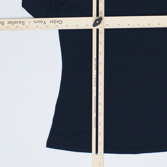 NWT White House Black Market Passporter Off-The-Shoulder Top Navy Blue Women XS - Picture 11 of 11